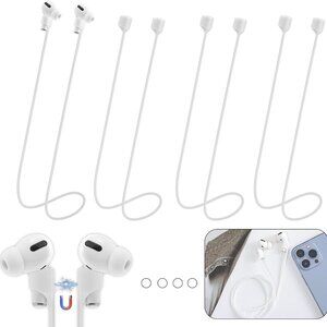 Stylish 4-Pack of Magnetic Neck Straps for AirPods - Ultimate Anti-Lost Solution